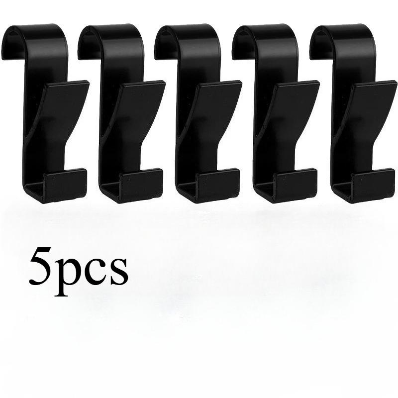 5 шт./10 шт. Зажимы-вешалки для ванной комнаты, Крючок-держатель для нагревателя полотенец, Многофункциональная сушилка, Крючок для хранения полотенец и одежды 5pcs чёрный
