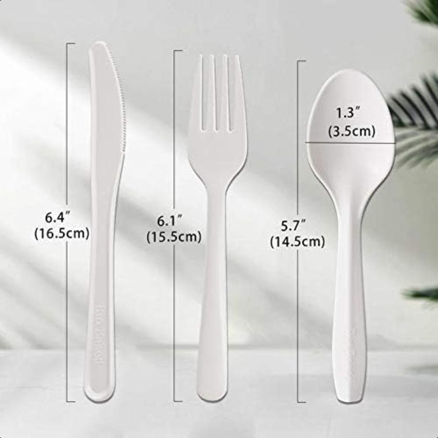 Компостируемый набор столовых приборов Одноразовые столовые приборы Экологичные Биоразлагаемые столовые приборы 150 штук 50 вилок 50 ложек 50 ножей Сделано из United States
Компостируемый набор столовых приборов Одноразовые столовые приборы Экологичные Биоразлагаемые столовые приборы 150 штук 50 вилок 50 ложек 50 ножей Сделано из United States