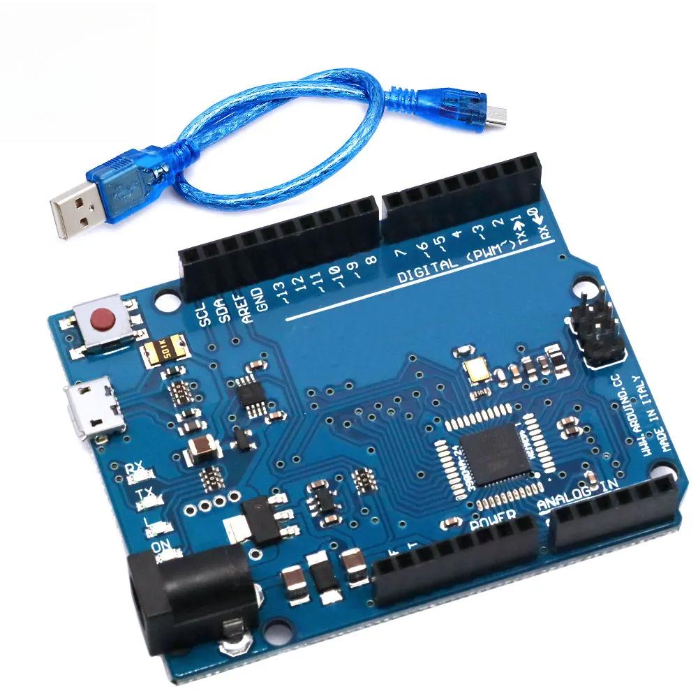 Leonardo R3 Microcontroller Original Atmega32u4 Development Board With USB Cable Compatible For Arduino DIY Starter Kit
Leonardo R3 Microcontroller Original Atmega32u4 Development Board With USB Cable Compatible For Arduino DIY Starter Kit