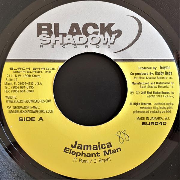 7inch Record ELEPHANT MAN - Jamaica SUR040 Black Shadow Re 2002 US Reggae, Ska & Dub Used
7inch Record ELEPHANT MAN - Jamaica SUR040 Black Shadow Re 2002 US Reggae, Ska & Dub Used