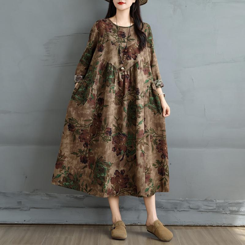 DIMANAF 2025 Женское Весеннее Длинное Платье Большого Размера Свободное Базовое С Принтом Винтажное Повседневное Цветочное Оверсайз С Длинным Рукавом Макси One Size
DIMANAF 2025 Женское Весеннее Длинное Платье Большого Размера Свободное Базовое С Принтом Винтажное Повседневное Цветочное Оверсайз С Длинным Рукавом Макси One Size