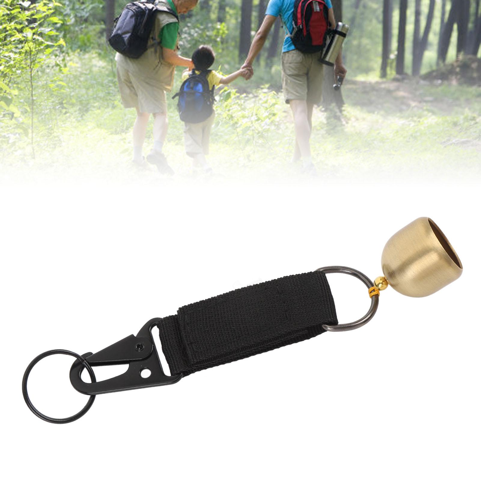 Bear Bell Thickened Webbing Brass with Snap Hook Clear Sound Keychain Bell for Outdoor Climbing Backpack Camping Black
Bear Bell Thickened Webbing Brass with Snap Hook Clear Sound Keychain Bell for Outdoor Climbing Backpack Camping Black