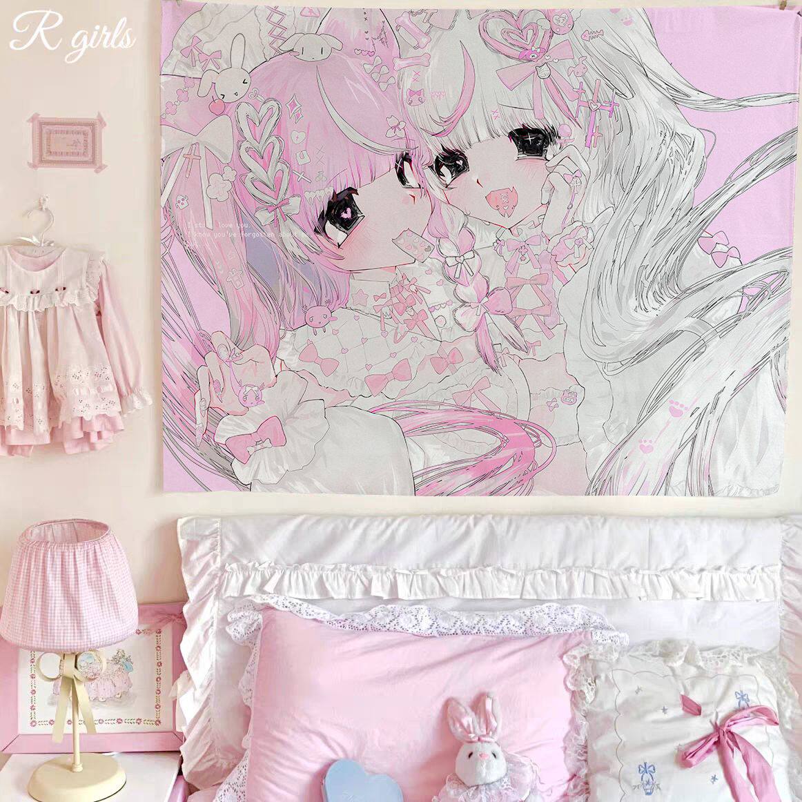 Ins Style Cute Girl Pink Mine Style Maid Anime Tapestry Aesthetic Wall Hanging For Bedroom Decor Background Cloth 74x94cm(29x37in)
Ins Style Cute Girl Pink Mine Style Maid Anime Tapestry Aesthetic Wall Hanging For Bedroom Decor Background Cloth 74x94cm(29x37in)