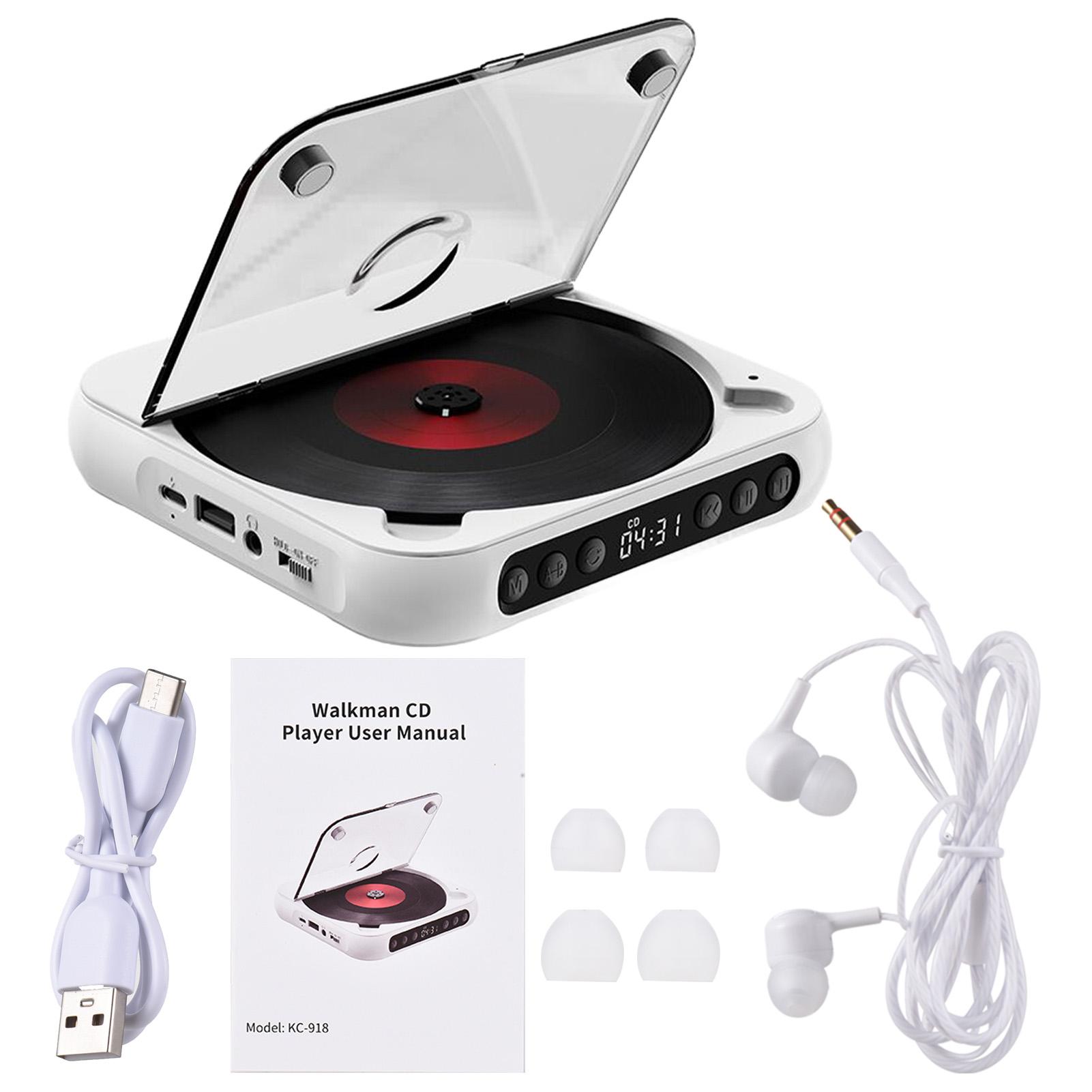 D Player Portable BT Music Player CD Runner with Dust Proof Cover A-B Repeat Timer Remote Control External Playback Function білий
D Player Portable BT Music Player CD Runner with Dust Proof Cover A-B Repeat Timer Remote Control External Playback Function білий