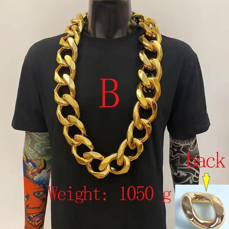 Hip Hop Gold Color Big Acrylic Chunky Chain Necklace For Men Woman Punk Large Plastic Link Chain Jewelry DIY Lady Necklack Other
Hip Hop Gold Color Big Acrylic Chunky Chain Necklace For Men Woman Punk Large Plastic Link Chain Jewelry DIY Lady Necklack Other