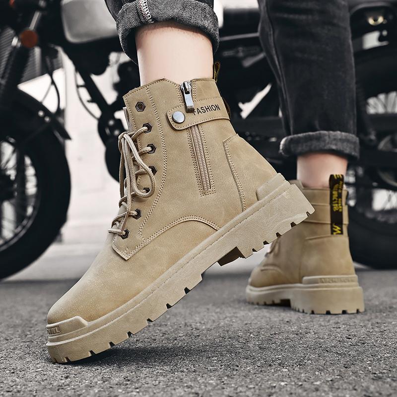 Mens Boots Autumn Fashion Comfortable Ankle Boots Outdoors Casual Platform Wear Resistant Trend Designer Motorcycle Boots Man 44 чёрный
Mens Boots Autumn Fashion Comfortable Ankle Boots Outdoors Casual Platform Wear Resistant Trend Designer Motorcycle Boots Man 44 чёрный