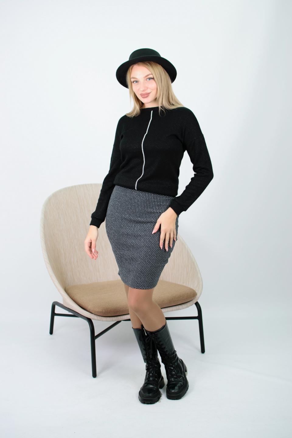 Спідниця чорна-ялинка Inedit 0085 4XL чорний
Спідниця чорна-ялинка Inedit 0085 4XL чорний