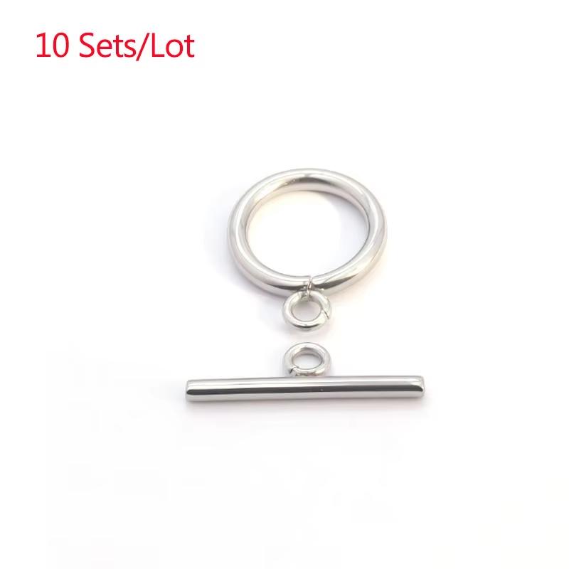 5-10 Sets Stainless Steel OT Clasps Connectors Toggle Clasps for Bracelets Necklaces Hooks DIY Jewelry Making Accessories outer size 12mm
5-10 Sets Stainless Steel OT Clasps Connectors Toggle Clasps for Bracelets Necklaces Hooks DIY Jewelry Making Accessories outer size 12mm