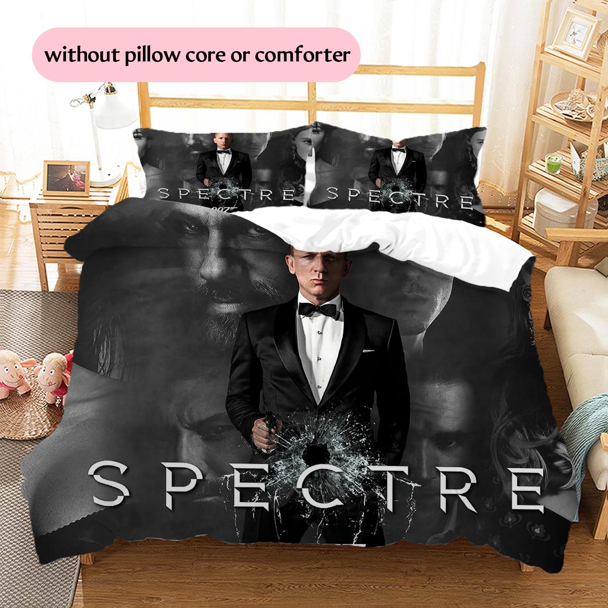 James Bond Pattern Bedding Home Decoration Birthday & Festival Gift (1 * duvet cover + 2 * pillowcase, without core) 135x200cm
James Bond Pattern Bedding Home Decoration Birthday & Festival Gift (1 * duvet cover + 2 * pillowcase, without core) 135x200cm