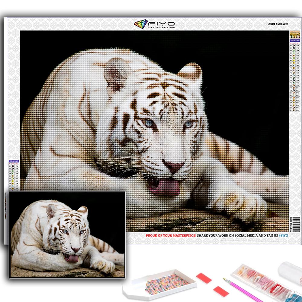 Популярная 5D Diy вышивка крестиком животное белый тигр картина полная дрель набор для вышивки крестом Наклейка на стену домашний декор Full Round 20X30CM
Популярная 5D Diy вышивка крестиком животное белый тигр картина полная дрель набор для вышивки крестом Наклейка на стену домашний декор Full Round 20X30CM