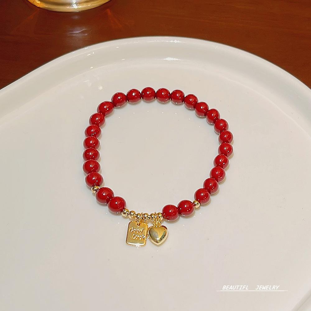 Новый дизайн эластичного браслета из горного хрусталя, сладкий темпераментный браслет из клубничного хрусталя, ювелирное украшение для девочки.
Новый дизайн эластичного браслета из горного хрусталя, сладкий темпераментный браслет из клубничного хрусталя, ювелирное украшение для девочки.