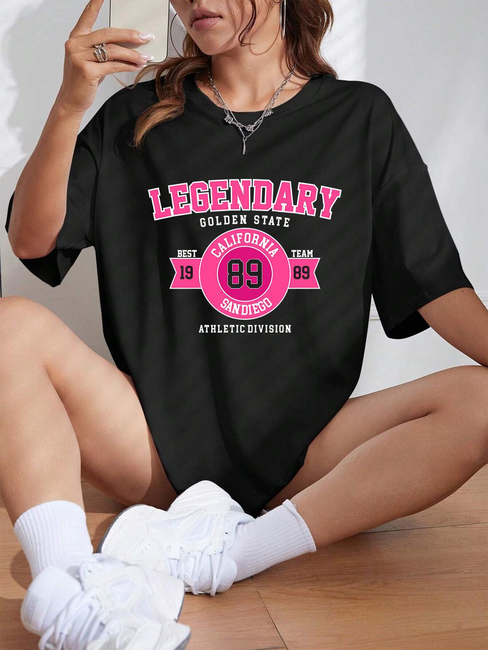 Legendary Best Team Number 89 Letter Prints TShirt Women Cotton Summer T Shirt Loose Soft ONeck Tops Casual Womans Clothes 4XL
Legendary Best Team Number 89 Letter Prints TShirt Women Cotton Summer T Shirt Loose Soft ONeck Tops Casual Womans Clothes 4XL