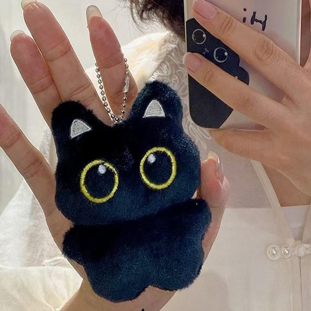 Cute Black Cat Plush Toy Keychain, Cartoon Kitten, Soft Stuffed Doll Pendant, Car Key, Backpack, Bag Decoration
Cute Black Cat Plush Toy Keychain, Cartoon Kitten, Soft Stuffed Doll Pendant, Car Key, Backpack, Bag Decoration