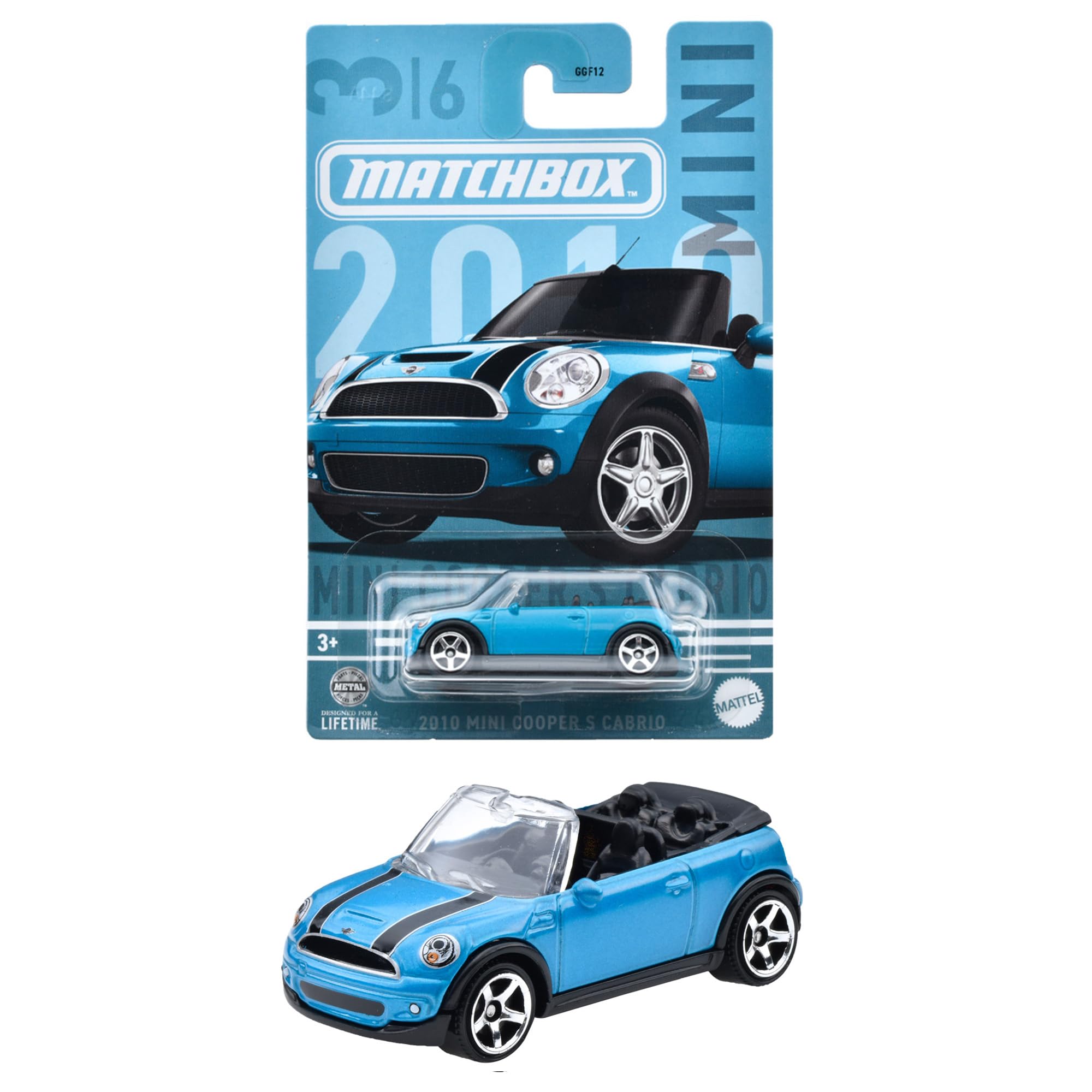 Игрушечный автомобиль Matchbox Mini Cooper S Cabrio 2010 года выпуска, продается отдельно для детей от 3 лет и старше. Синий HVT09 GGF12-987B
Игрушечный автомобиль Matchbox Mini Cooper S Cabrio 2010 года выпуска, продается отдельно для детей от 3 лет и старше. Синий HVT09 GGF12-987B