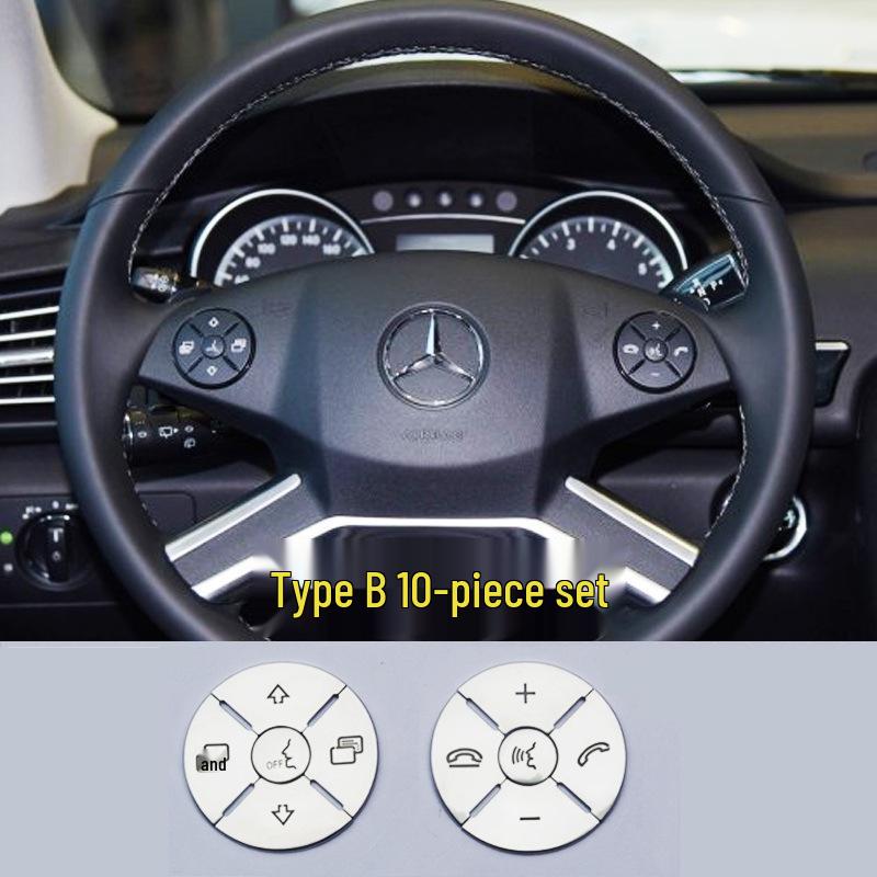 Steering Wheel Button Stickers for Modified Mercedes-Benz S-Class S300 S600 R350 R400
Steering Wheel Button Stickers for Modified Mercedes-Benz S-Class S300 S600 R350 R400