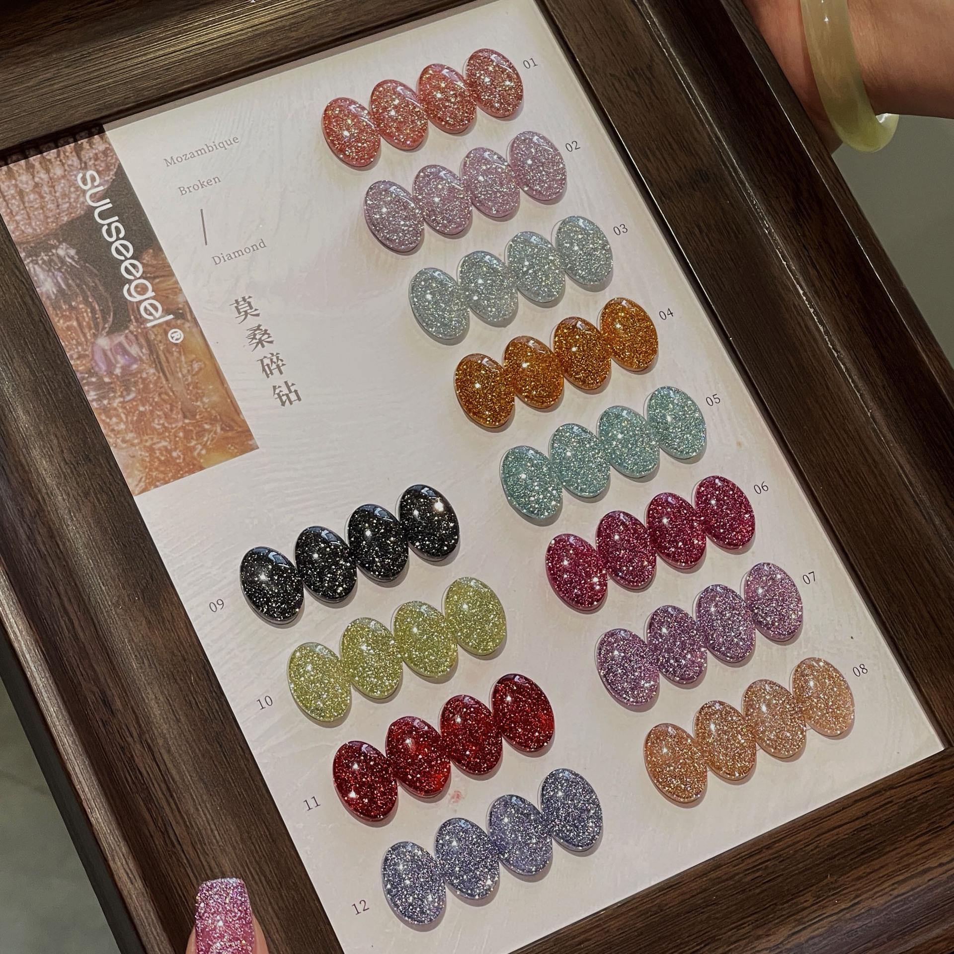 Bunch of Colors: 12-Color Moissanite Crushed Diamond High-Density Nail Polish Gel - 2025 Trendy Nail Art
Bunch of Colors: 12-Color Moissanite Crushed Diamond High-Density Nail Polish Gel - 2025 Trendy Nail Art