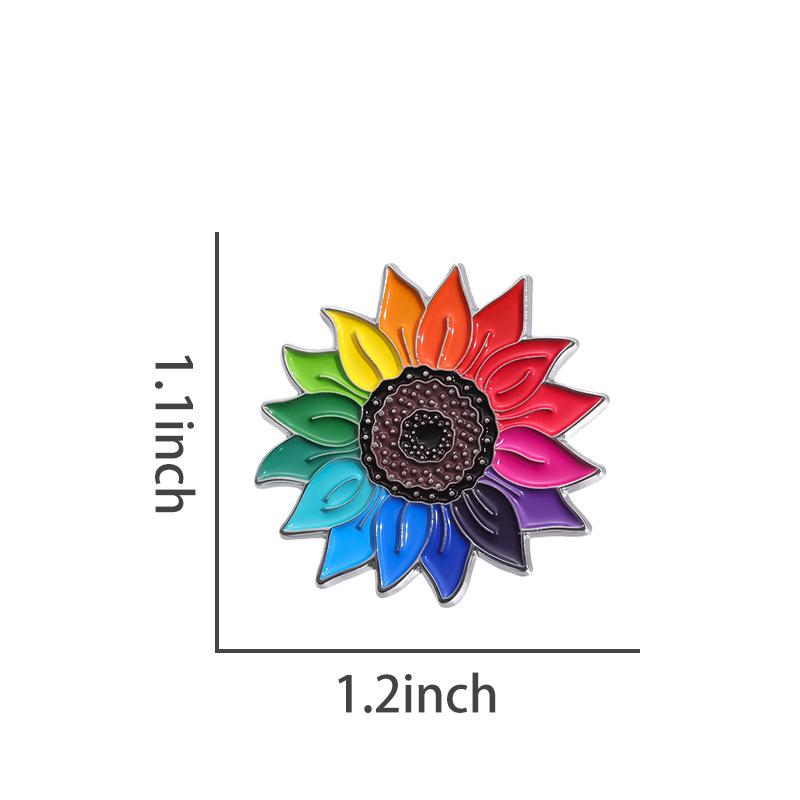 Rainbow Sunflower Enamel Pin Collar Lapel Badge Backpack Clothing Accessories Fashion Jewelry Gift For Party Daily Wear
Rainbow Sunflower Enamel Pin Collar Lapel Badge Backpack Clothing Accessories Fashion Jewelry Gift For Party Daily Wear
