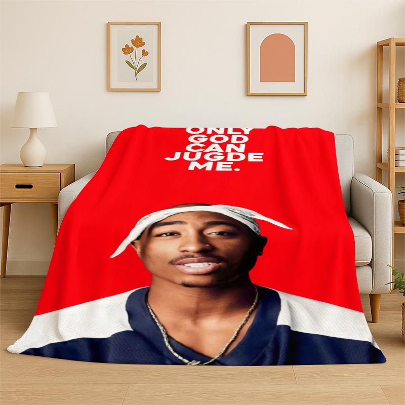 Rapper Eminem Tupac 10pac Hip Hop Rap God Flannel Blanket Soft Warm Throw Blanket for Bedroom Living Room Bed Travel Picnic 75x90cm
Rapper Eminem Tupac 10pac Hip Hop Rap God Flannel Blanket Soft Warm Throw Blanket for Bedroom Living Room Bed Travel Picnic 75x90cm