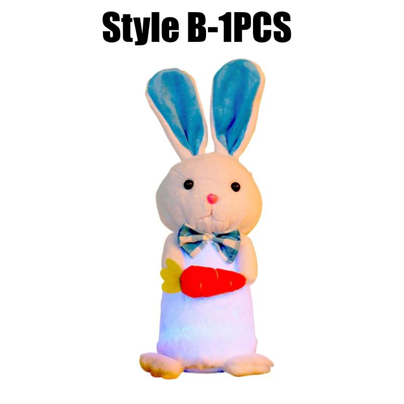 Милый пасхальный кролик, светящийся плюшевый кролик, игрушка для рождественской праздничной вечеринки, идеи подарков, домашний настольный декор
Милый пасхальный кролик, светящийся плюшевый кролик, игрушка для рождественской праздничной вечеринки, идеи подарков, домашний настольный декор
