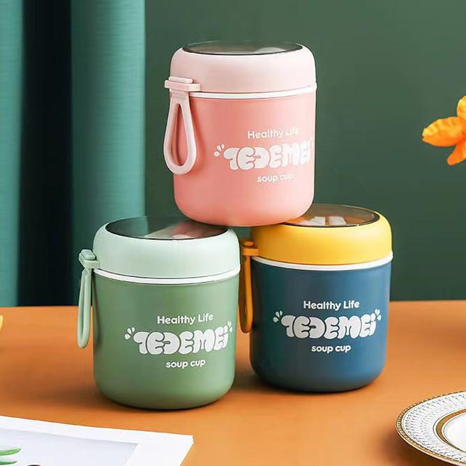 304 Stainless Steel Insulated Breakfast Cup with Lid and Spoon
304 Stainless Steel Insulated Breakfast Cup with Lid and Spoon