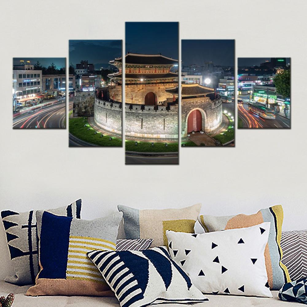 5 Pieces Wall Art Canvas Prints South Korea Paldamun Gate Poster Painting Modular Picture Home Decor Living Room Artwork Framed 20x35 20x45 20x55cm
5 Pieces Wall Art Canvas Prints South Korea Paldamun Gate Poster Painting Modular Picture Home Decor Living Room Artwork Framed 20x35 20x45 20x55cm