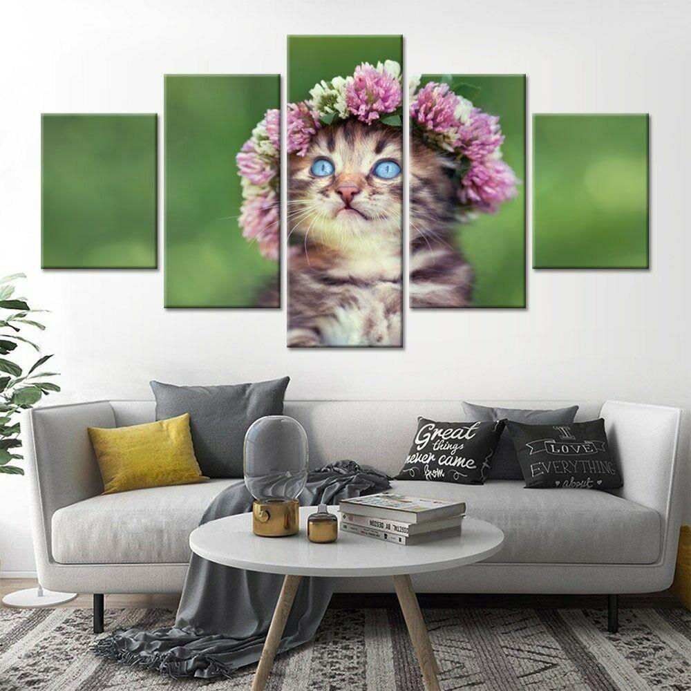 5Pcs Cat Kitten Flowers Floral Modern Canvas Picture Wall Art HD Print Pictures Poster Home Decor Paintings 5 Pieces No Framed
5Pcs Cat Kitten Flowers Floral Modern Canvas Picture Wall Art HD Print Pictures Poster Home Decor Paintings 5 Pieces No Framed