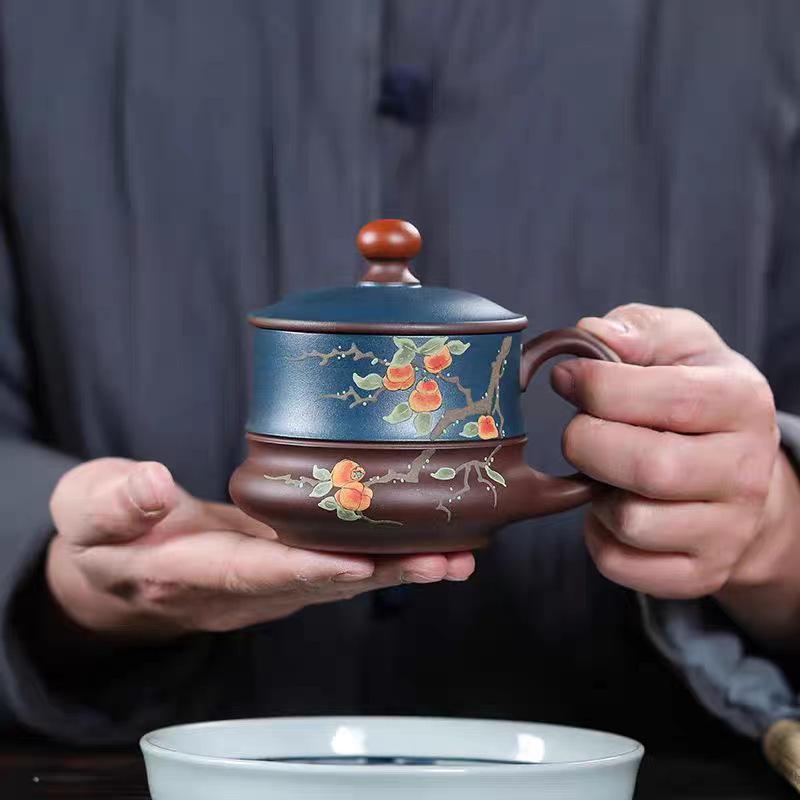 400ml Yixing Zisha Powder Slurry Painting Coffee Mug Latte Cereal Mug Afternoon Tea Mug Master Office Water Cup Tableware Gift
400ml Yixing Zisha Powder Slurry Painting Coffee Mug Latte Cereal Mug Afternoon Tea Mug Master Office Water Cup Tableware Gift