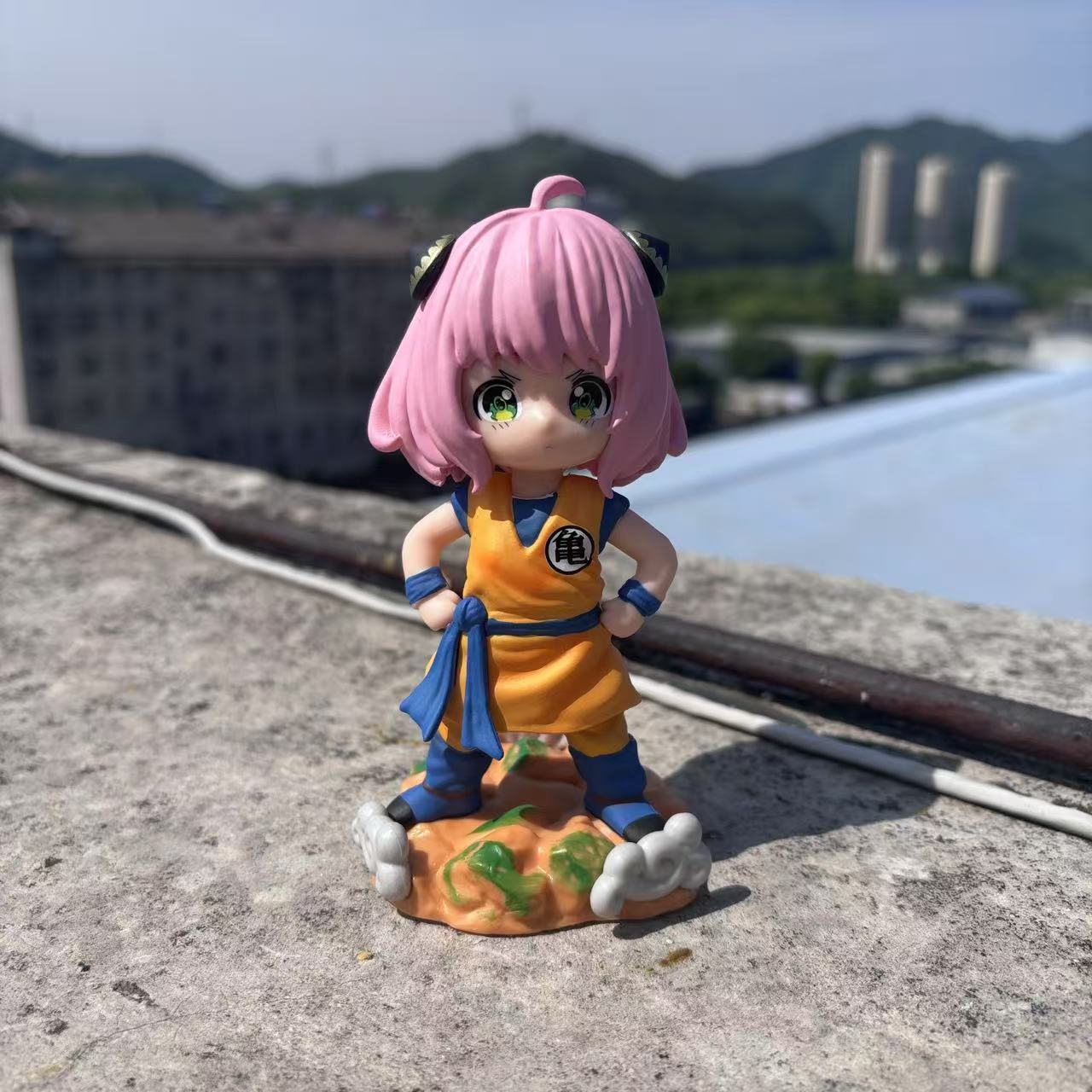SPY×FAMILY Anya Forger as Dragon Ball Goku Anime Action Figure Toys 13CM no box
SPY×FAMILY Anya Forger as Dragon Ball Goku Anime Action Figure Toys 13CM no box