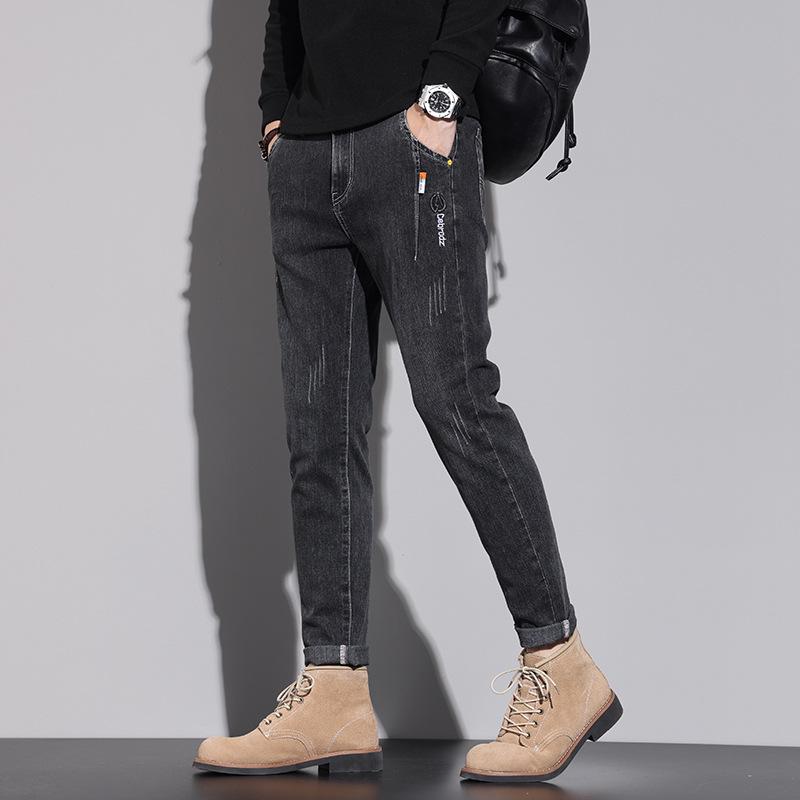 Spring and Autumn handsome men s small straight-leg jeans, versatile elastic casual, simple and fashionable straight-leg denim trousers for men 27 чёрный
Spring and Autumn handsome men s small straight-leg jeans, versatile elastic casual, simple and fashionable straight-leg denim trousers for men 27 чёрный