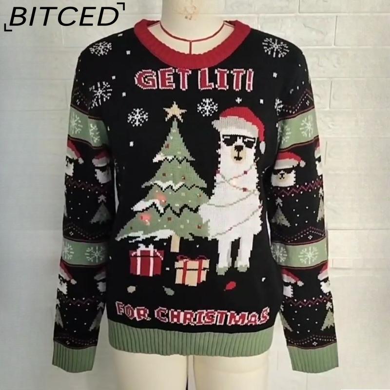 BITCED Women s Autumn/Winter LED Light-Up Alpaca Jacquard Oversized Pullover Christmas Sweater XXL разноцветный
BITCED Women s Autumn/Winter LED Light-Up Alpaca Jacquard Oversized Pullover Christmas Sweater XXL разноцветный