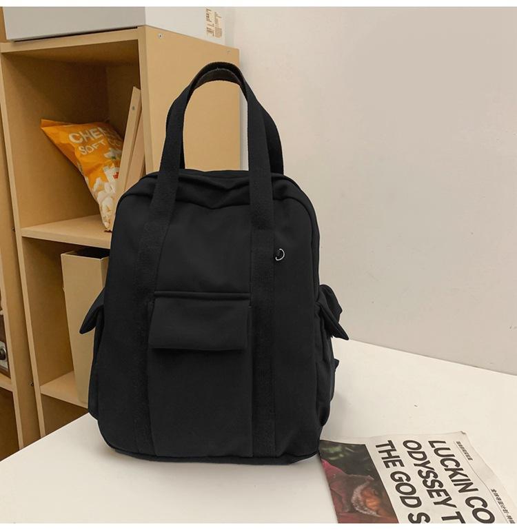 Полотняний студентський шкільний рюкзак коледжу великої місткості No Pendant чорний
Полотняний студентський шкільний рюкзак коледжу великої місткості No Pendant чорний