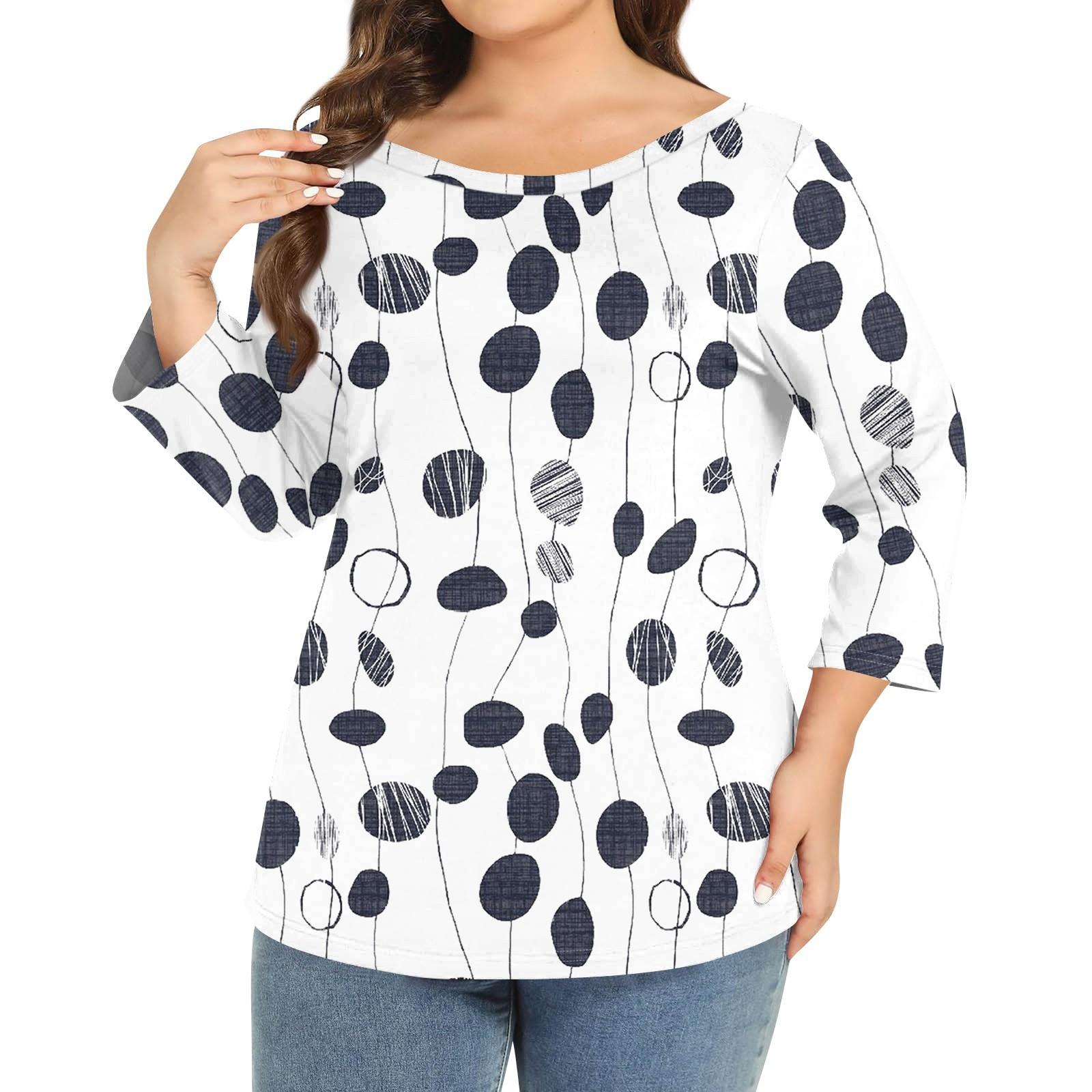 Женский однотонный топ больших размеров с круглым вырезом и рукавами 3/4 XL
Женский однотонный топ больших размеров с круглым вырезом и рукавами 3/4 XL