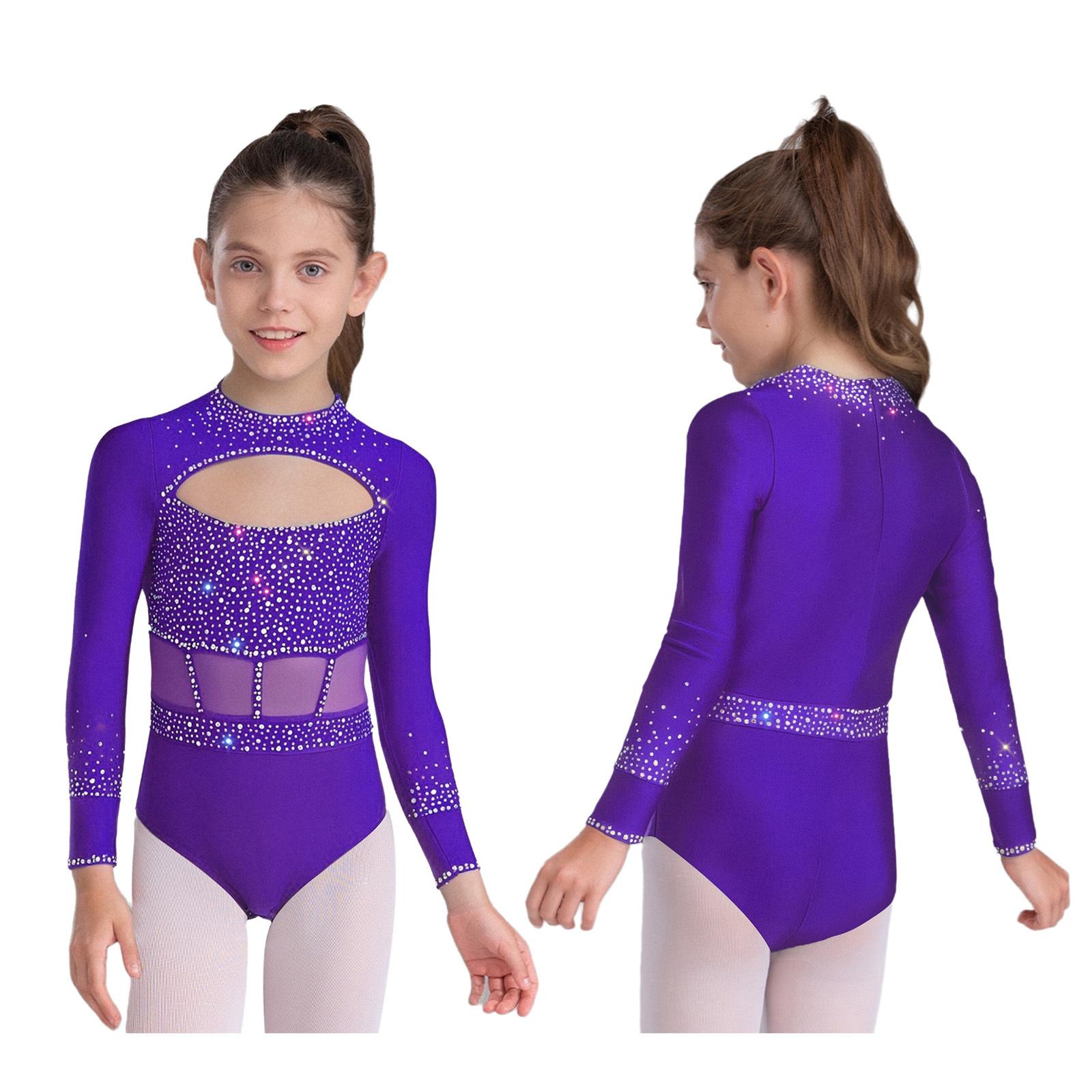 Kids Stage Performance Leotard Girls Dance Bodysuit with Rhinestones Back Zipper for Gymnastics 5-6 Years
Kids Stage Performance Leotard Girls Dance Bodysuit with Rhinestones Back Zipper for Gymnastics 5-6 Years