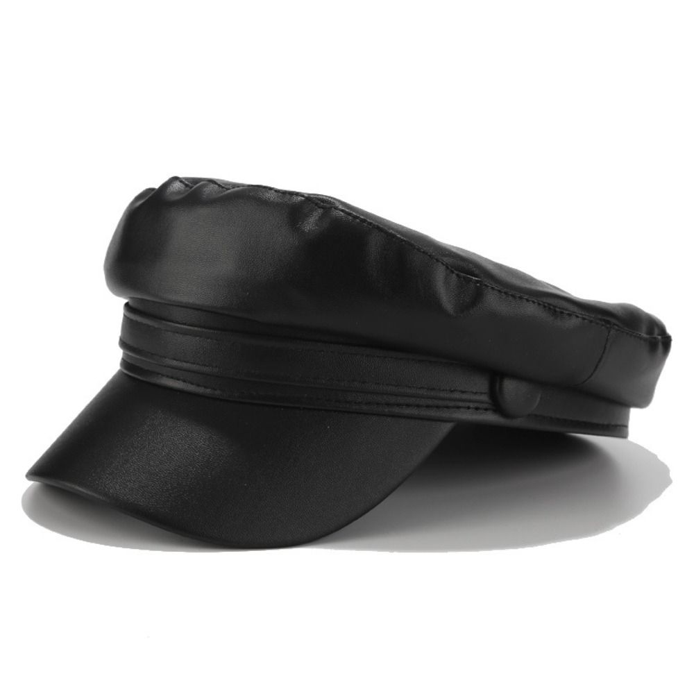 Ретро берет Модный берет из искусственной кожи Новая кепка 3
Ретро берет Модный берет из искусственной кожи Новая кепка 3