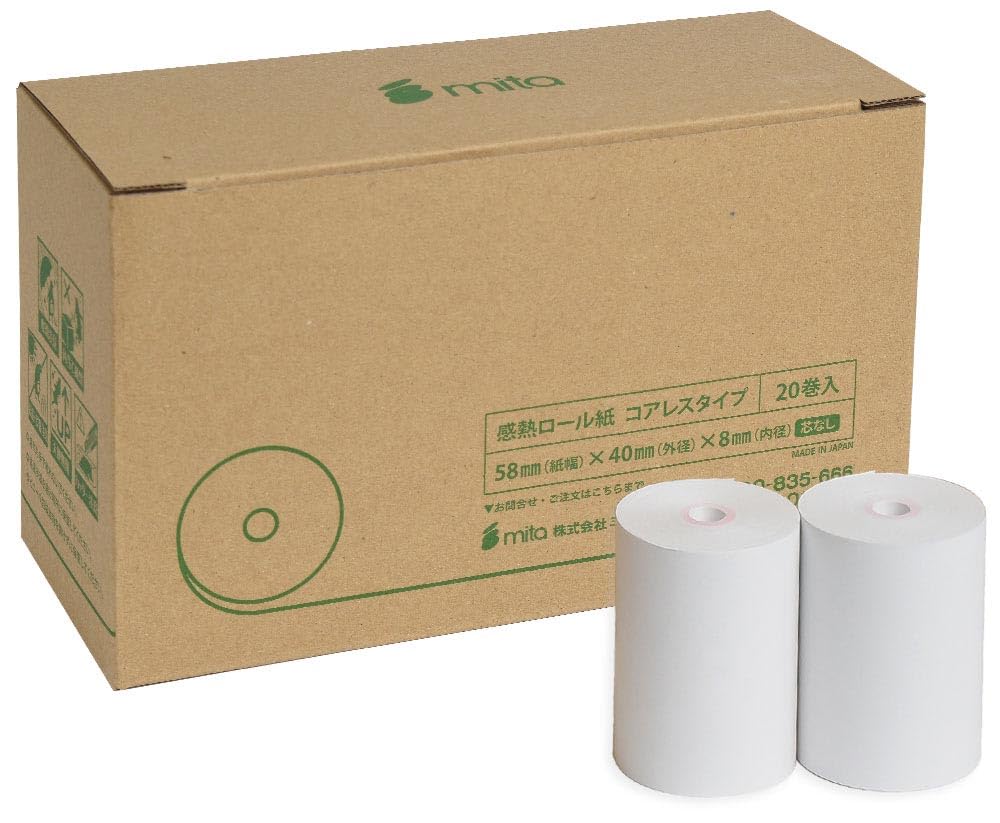 mita ETC desktop printer model thermal roll paper rolls for Denso EP-D13 general-purpose (20 pack)
mita ETC desktop printer model thermal roll paper rolls for Denso EP-D13 general-purpose (20 pack)