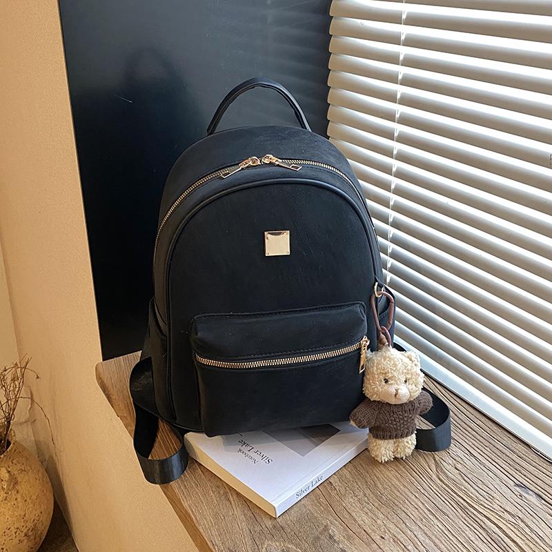 High Quality Fashi Backpacks For Women Pure Color Large Capacity Rucksack With Bear Pendant Casual Street Travelling Knapsacks чёрный
High Quality Fashi Backpacks For Women Pure Color Large Capacity Rucksack With Bear Pendant Casual Street Travelling Knapsacks чёрный