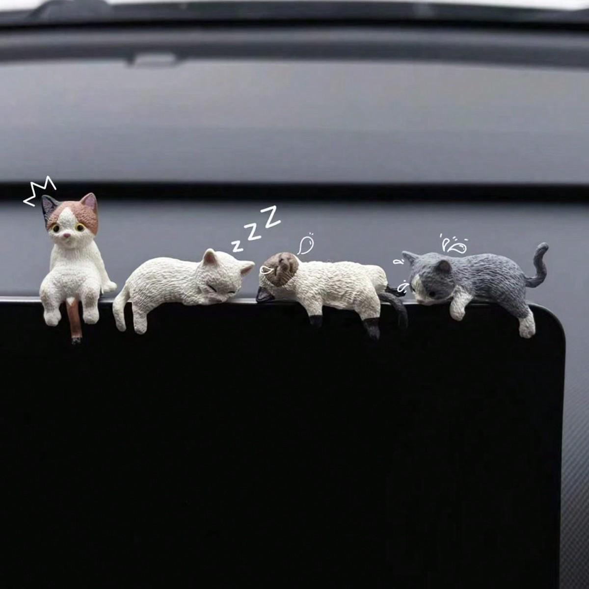 4 Resin Sleepy Cat Ornaments for Car Center Console Display
4 Resin Sleepy Cat Ornaments for Car Center Console Display