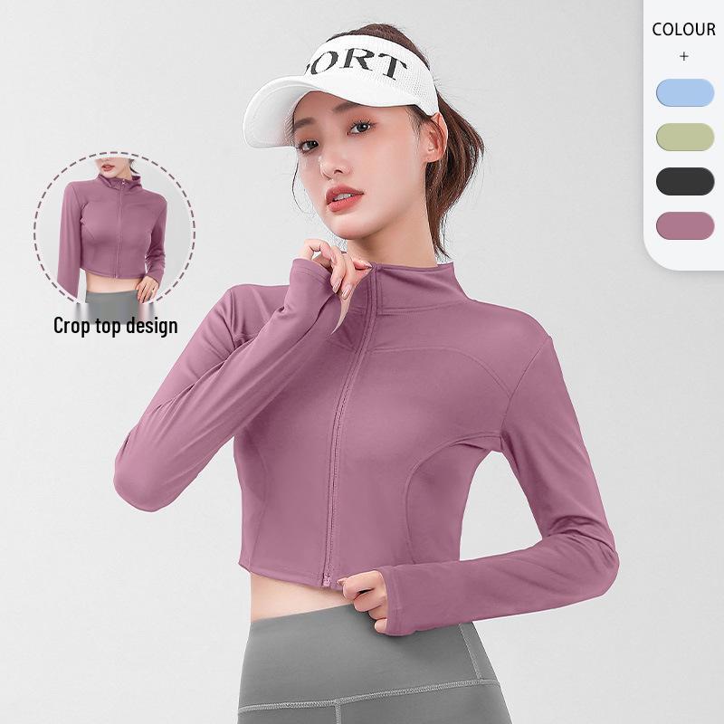 Women s High Neck Zip-Up Slim Fit Running Cardigan - Cropped Long Sleeve Yoga Jacket L
Women s High Neck Zip-Up Slim Fit Running Cardigan - Cropped Long Sleeve Yoga Jacket L