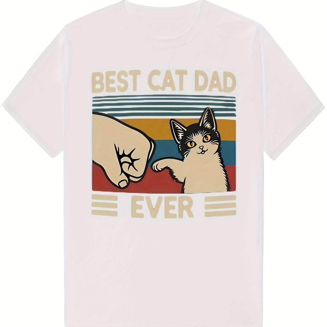 Men s Best Cat Dad Ever T-Shirt with Fist Bump Cat Print, Vintage Retro Colorful Casual Tee XXL білий
Men s Best Cat Dad Ever T-Shirt with Fist Bump Cat Print, Vintage Retro Colorful Casual Tee XXL білий