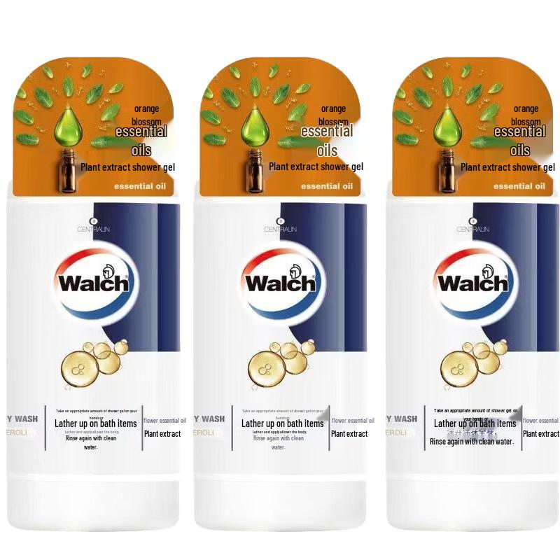 Walch Orange Blossom Essential Oil Shower Gel 3-Pack
Walch Orange Blossom Essential Oil Shower Gel 3-Pack