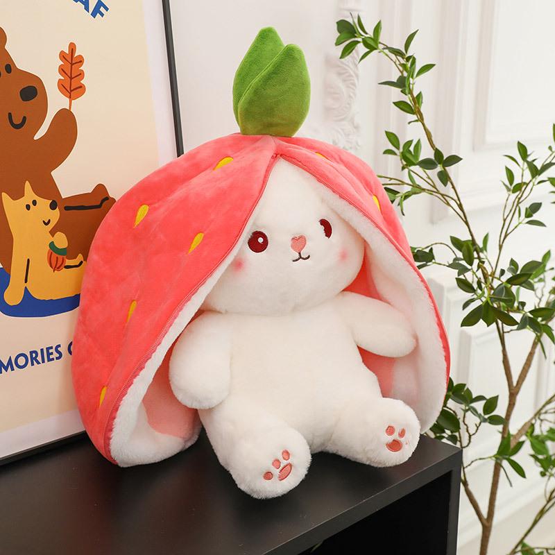 Internet Celebrity Plush Rabbit: Cute Radish-Holder & Strawberry Transformation Pillow 35 cm
Internet Celebrity Plush Rabbit: Cute Radish-Holder & Strawberry Transformation Pillow 35 cm