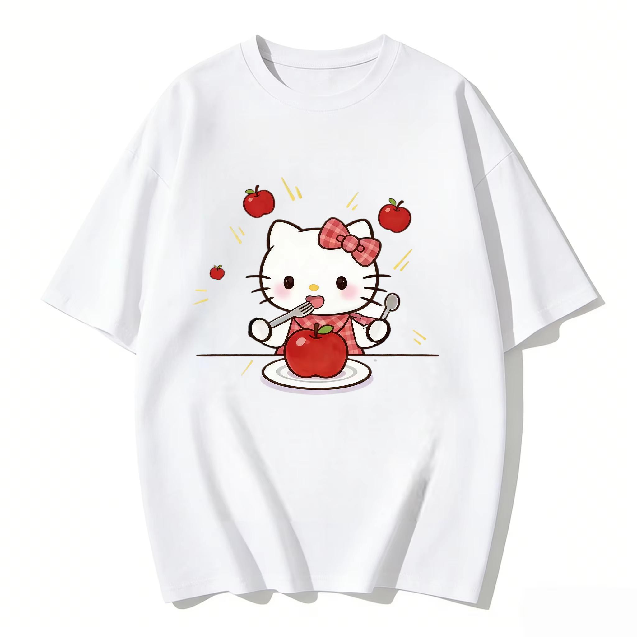 2026 Summer Hello Kitty Cartoon Printed Short Sleeve Pure Comfortable summer loosefitting Womens clothing S
2026 Summer Hello Kitty Cartoon Printed Short Sleeve Pure Comfortable summer loosefitting Womens clothing S