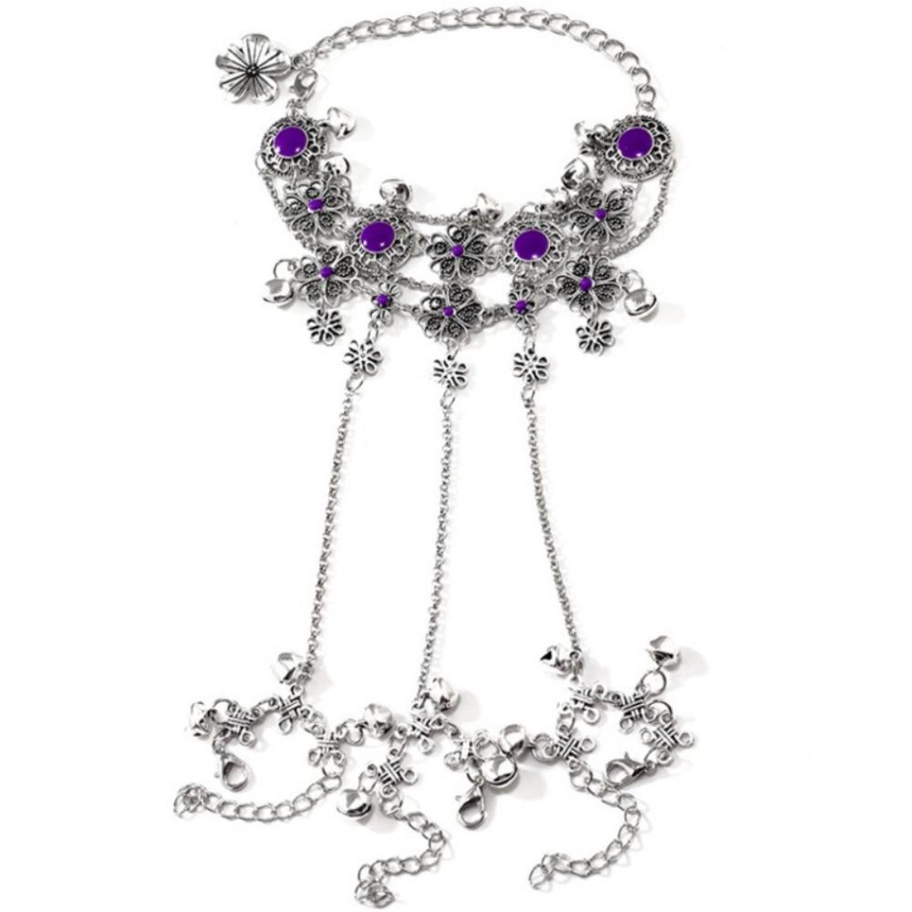 Silver Color Bell Bracelet Bohemian Hand Chain Adjustable Vintage Bracelet Dance Performance срібний
Silver Color Bell Bracelet Bohemian Hand Chain Adjustable Vintage Bracelet Dance Performance срібний
