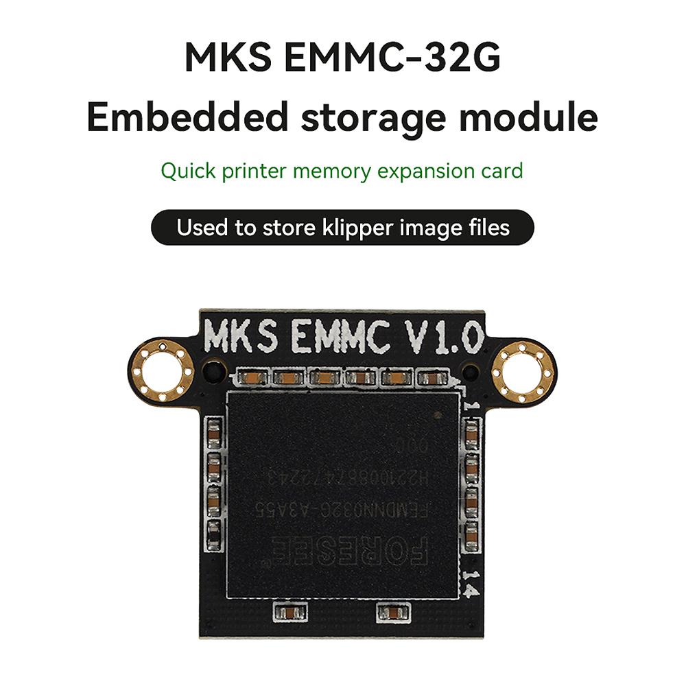 MKS EMMC32G Embedded Storage Module Faster Storage Speed to Store Image Files Compatible with чорний
MKS EMMC32G Embedded Storage Module Faster Storage Speed to Store Image Files Compatible with чорний