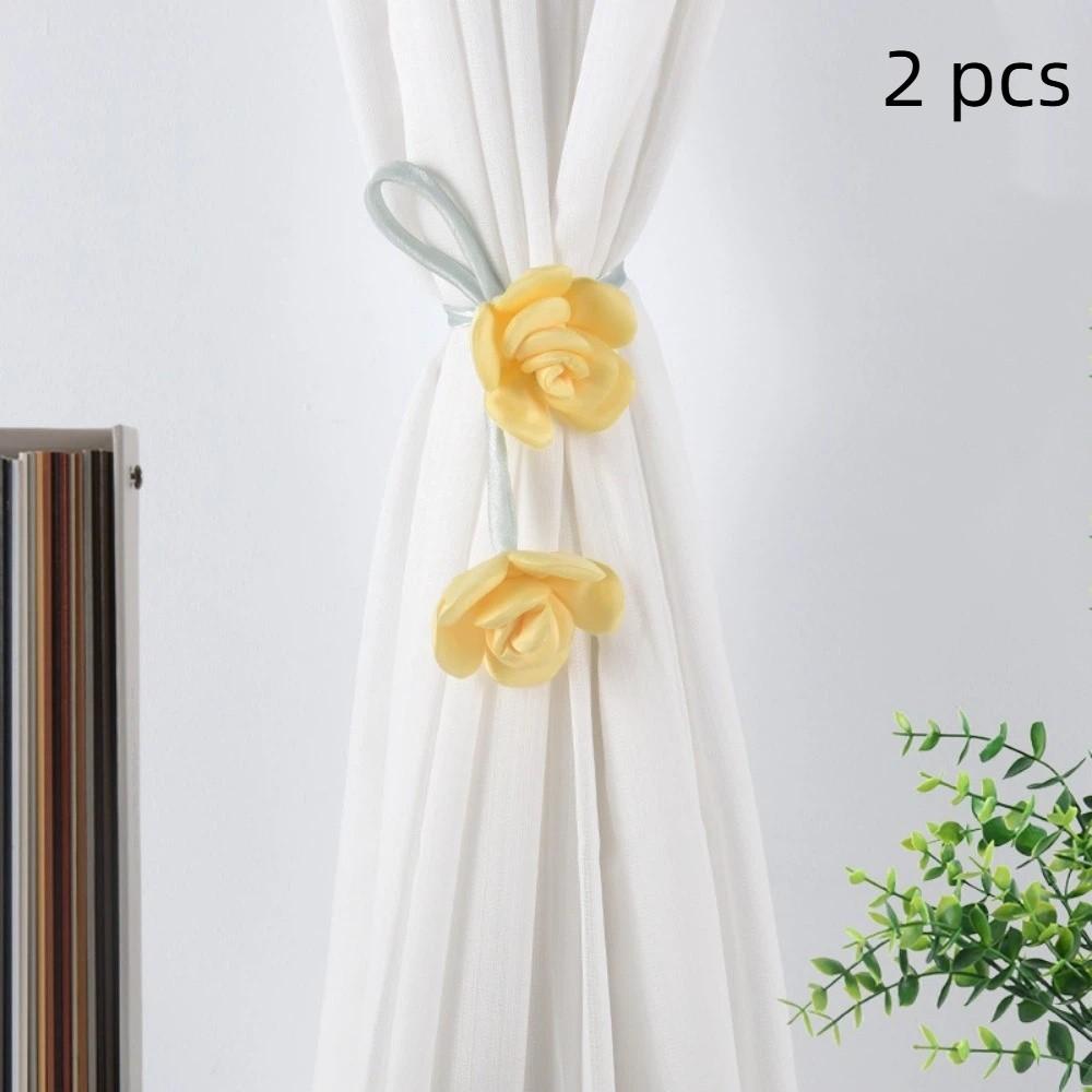 2 PCS Elegant Tulip Curtain Tieback Fashion Rose Curtains Tie Rope Creative Curtain Buckle Bedroom Rose Yellow
2 PCS Elegant Tulip Curtain Tieback Fashion Rose Curtains Tie Rope Creative Curtain Buckle Bedroom Rose Yellow