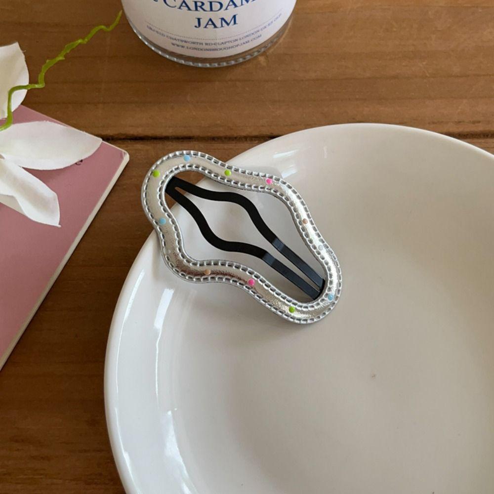 Heart Y2k Hairpin Polka Dot Silver Pu Star Hair Clip Sweet Travel style 6
Heart Y2k Hairpin Polka Dot Silver Pu Star Hair Clip Sweet Travel style 6