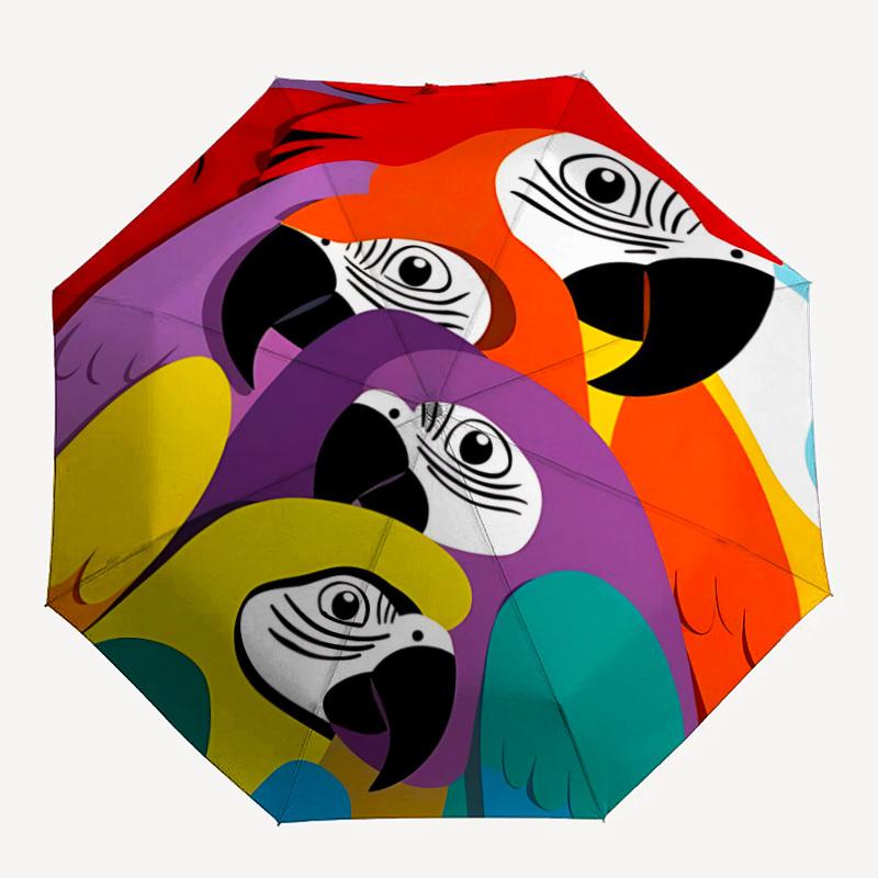 1pc Parrots, Macaws Automatic Open/Close Umbrella 8-Rib Strong Frame, Portable Travel Umbrella for Women & Men, Birthday Gift Parties 017
1pc Parrots, Macaws Automatic Open/Close Umbrella 8-Rib Strong Frame, Portable Travel Umbrella for Women & Men, Birthday Gift Parties 017