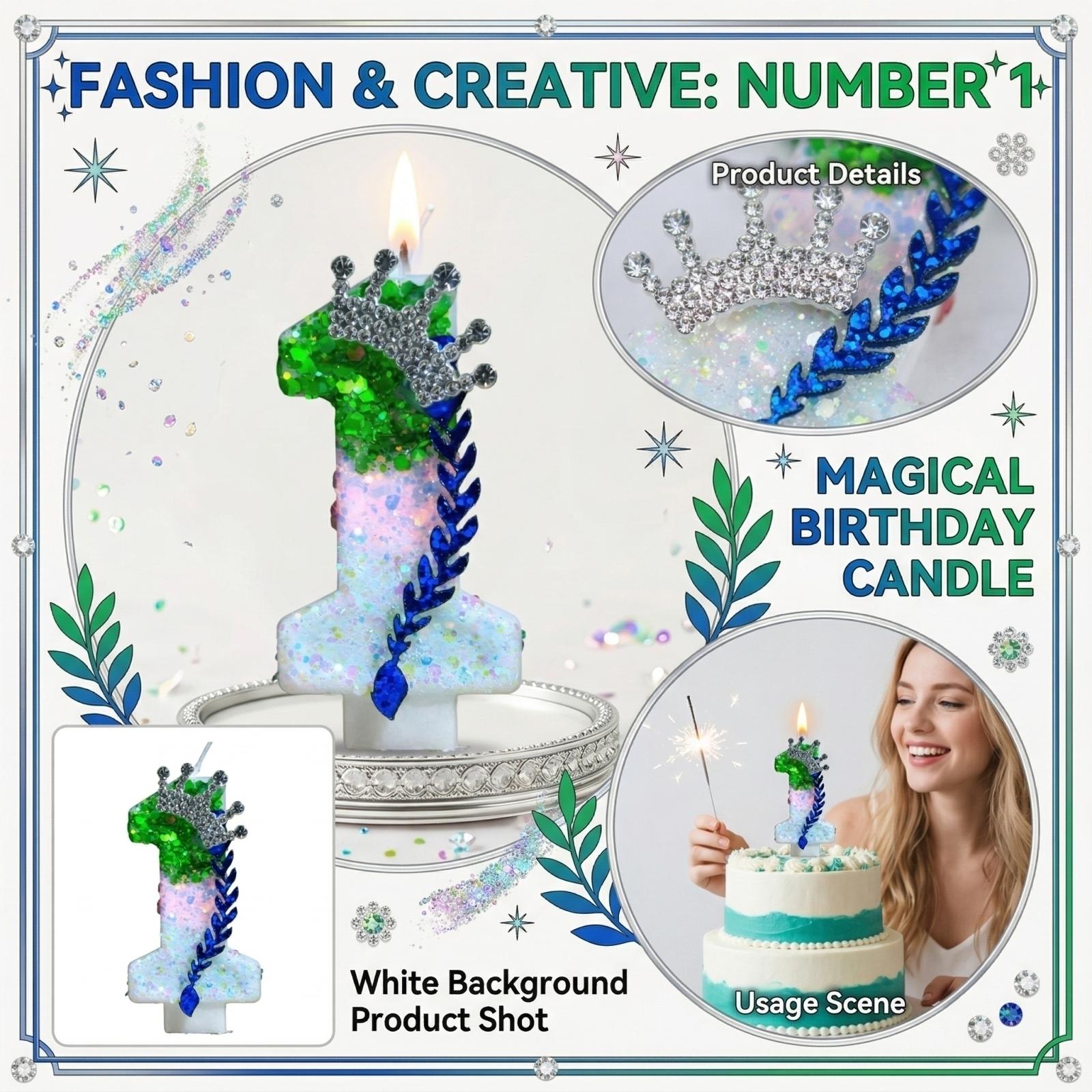 Creative Number Birthday Candle with and Decorative Leaf for Party Celebration Decoration one size
Creative Number Birthday Candle with and Decorative Leaf for Party Celebration Decoration one size