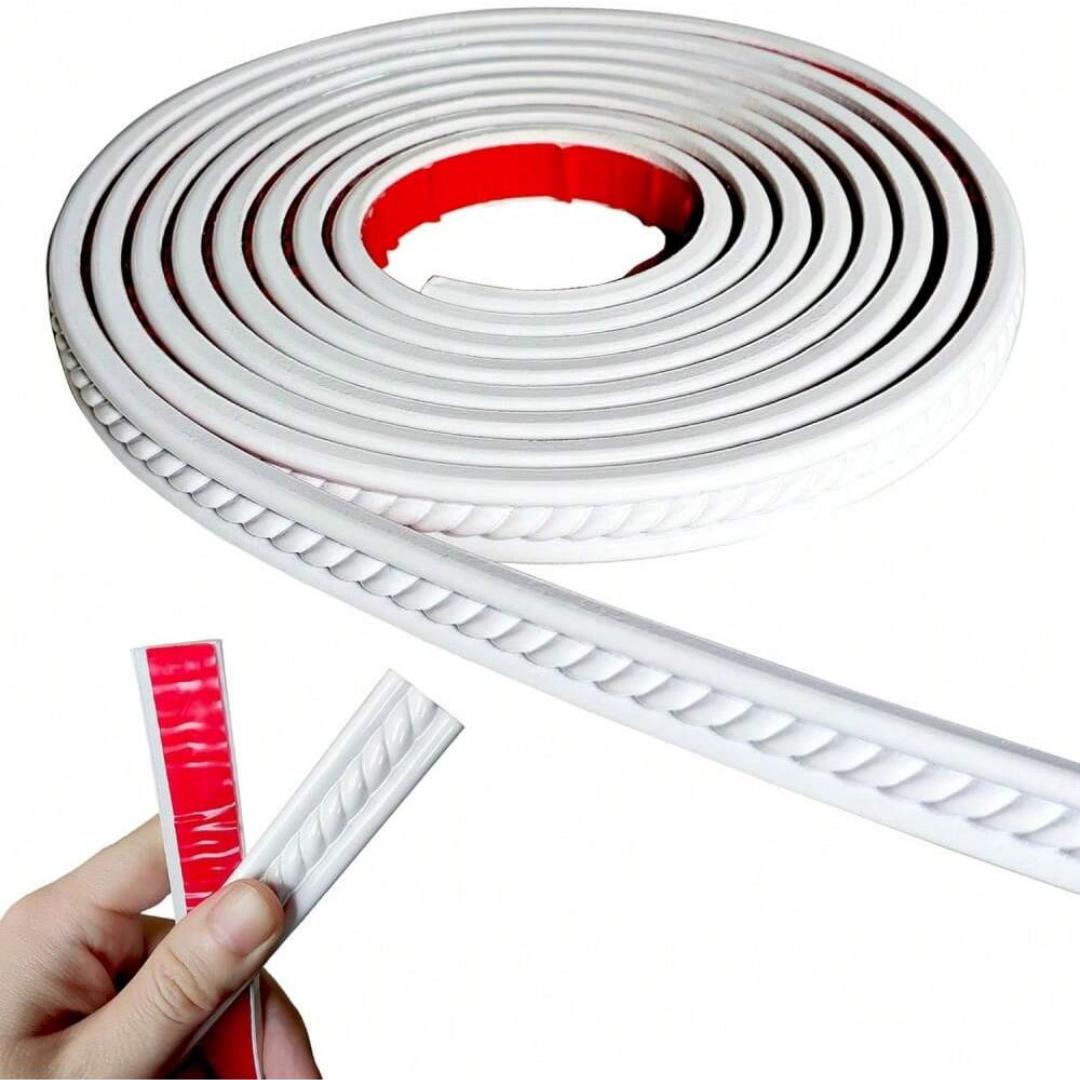 1PC 1m/39.37inch Self-Adhesive Peel And Stick Molding Trim Wall Trim For Tile Wood Wallpapers Pictures Crown Molding Panel білий
1PC 1m/39.37inch Self-Adhesive Peel And Stick Molding Trim Wall Trim For Tile Wood Wallpapers Pictures Crown Molding Panel білий