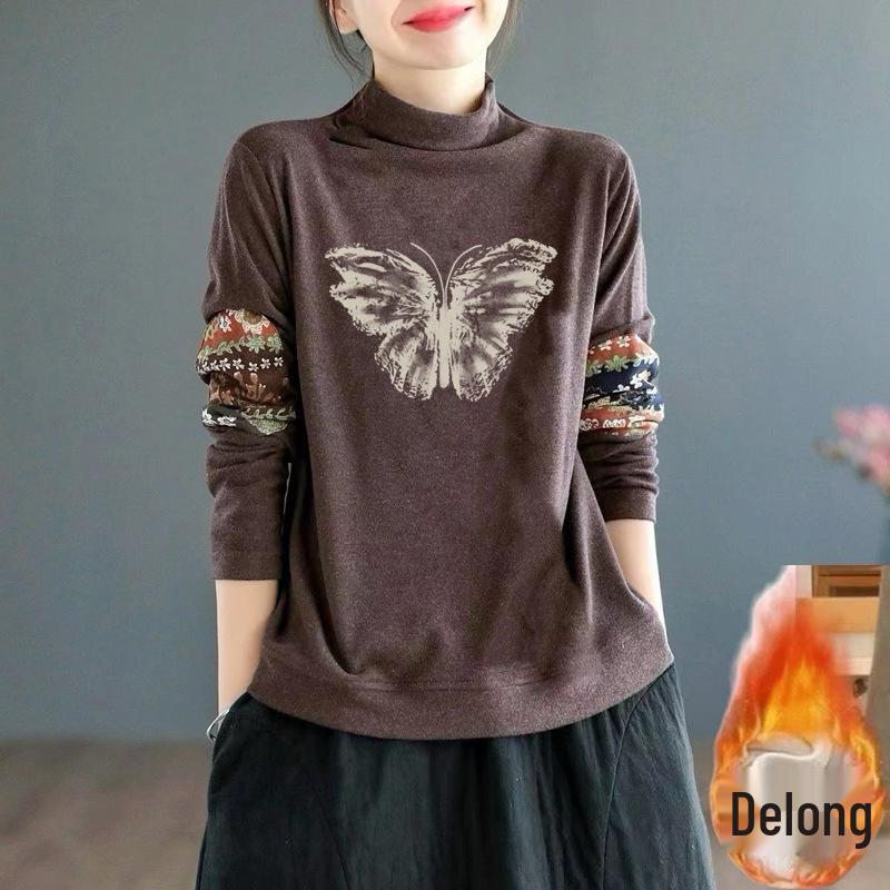 Luxury Double-Sided German Velvet Retro Ethnic Print Top - Warm, Semi-High Collar, Long-Sleeved XL 110-130 jin
Luxury Double-Sided German Velvet Retro Ethnic Print Top - Warm, Semi-High Collar, Long-Sleeved XL 110-130 jin
